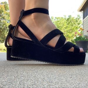 Black Platform Sandals